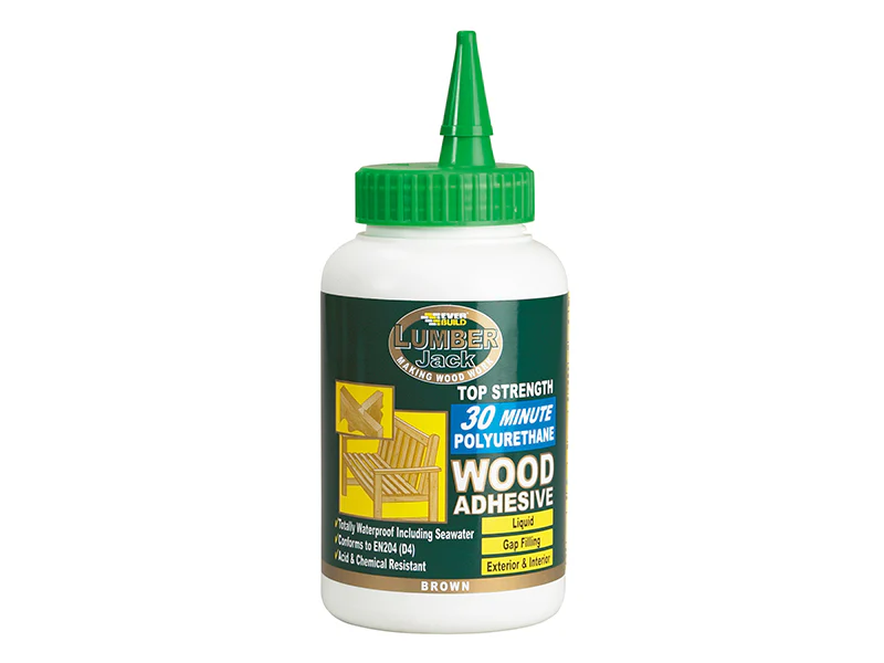 Everbuild Sika Lumberjack 30min Polyurethane Wood Adhesive Liquid 750g