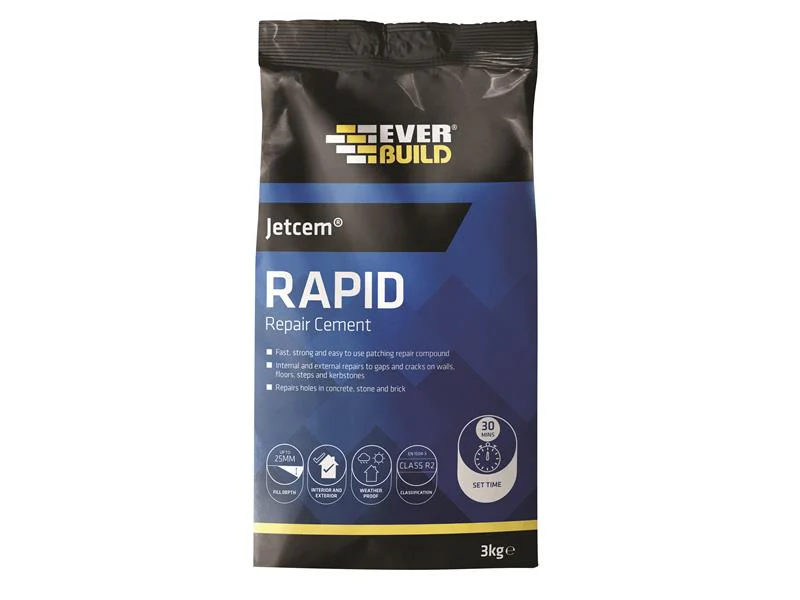 Everbuild Sika Rapid Set Cement 12kg (4 x 3kg Packs) - Image 2