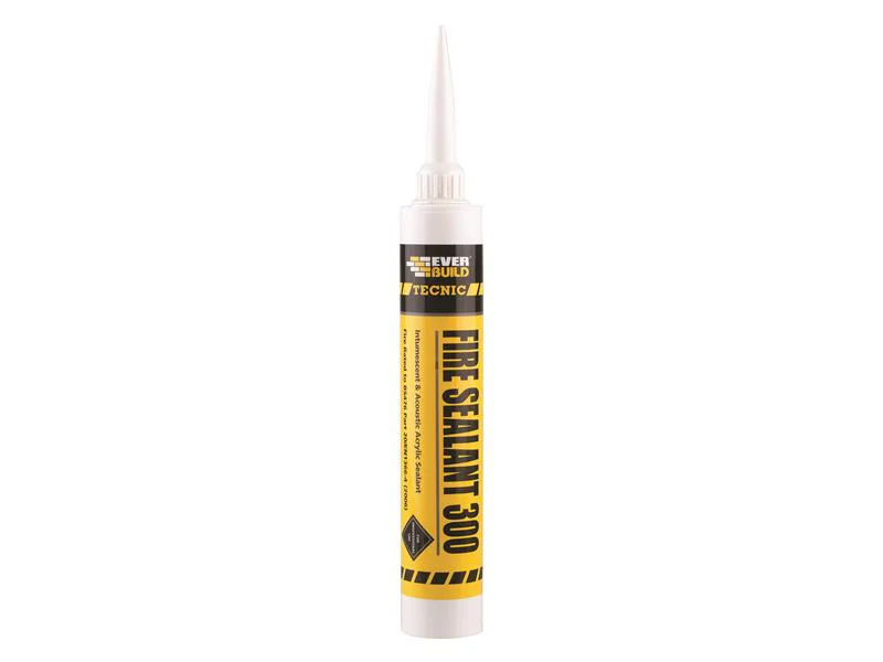 Everbuild Sika Tecnic Fire Sealant 300 Intumescent White 380ml - Image 2