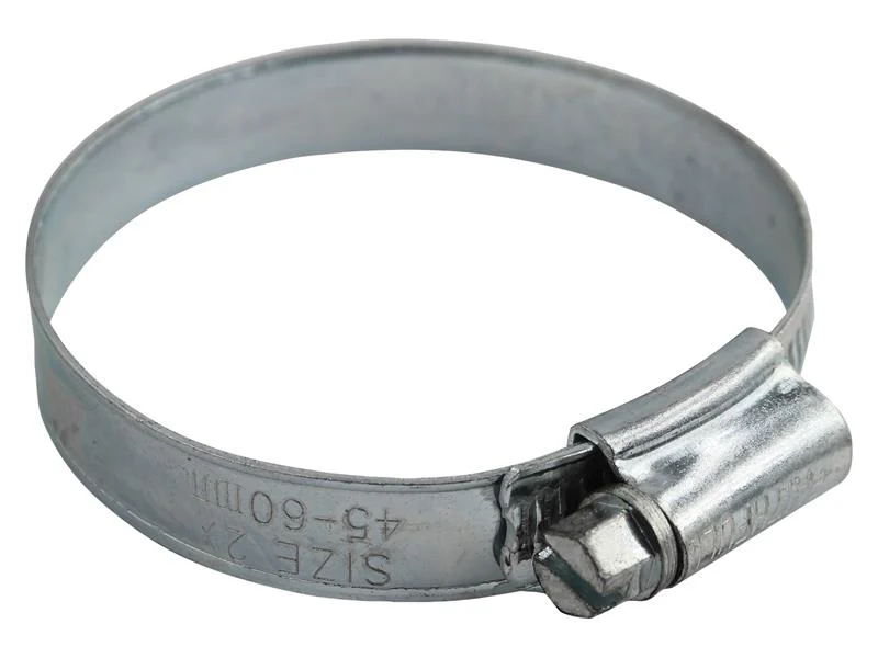 Faithfull 2X Hose Clip - Zinc MSZP 45 - 60mm - Image 2