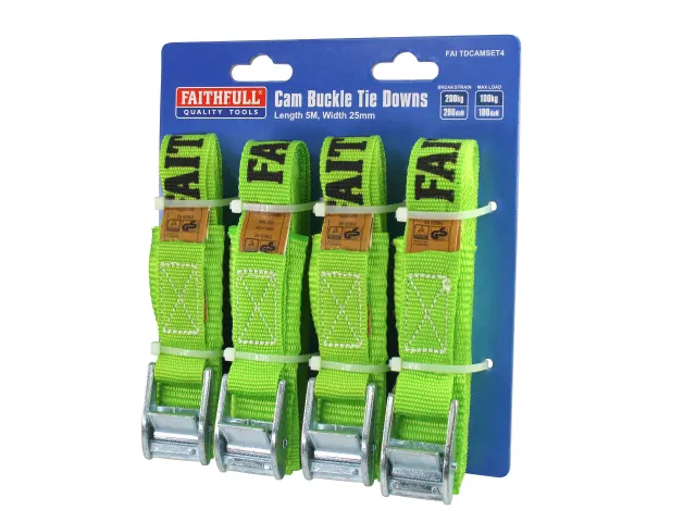 FAITHFULL 4PC CAM TIE DOWN SET (FAITDCAMSET4) - Image 4