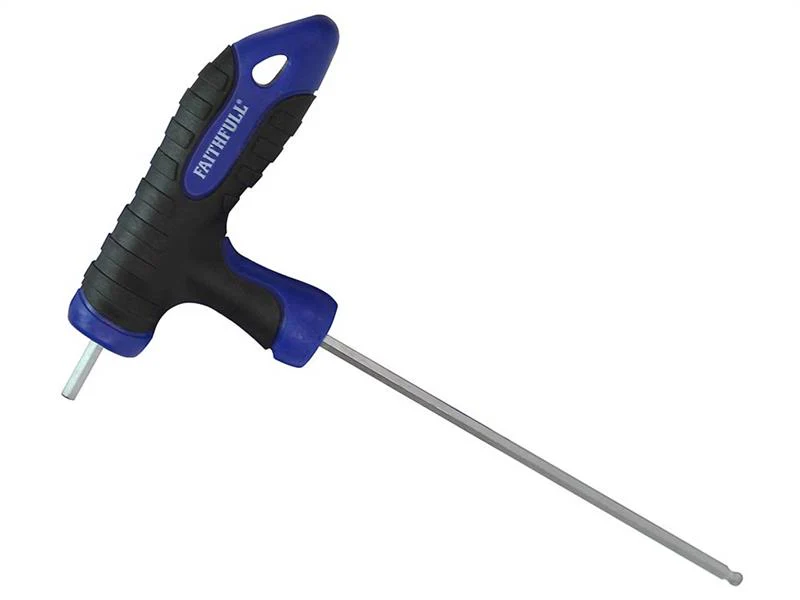 Faithfull Ball Ended T-Handle Hexagon Key 4mm - Image 2