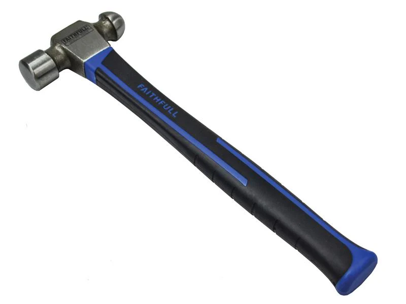 Faithfull Ball Pein Hammer Fibreglass Shaft 454g (16oz) - Image 2