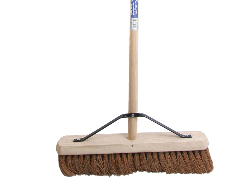 Faithfull Broom Soft Coco 450mm (18in) + Handle & Stay - Image 2