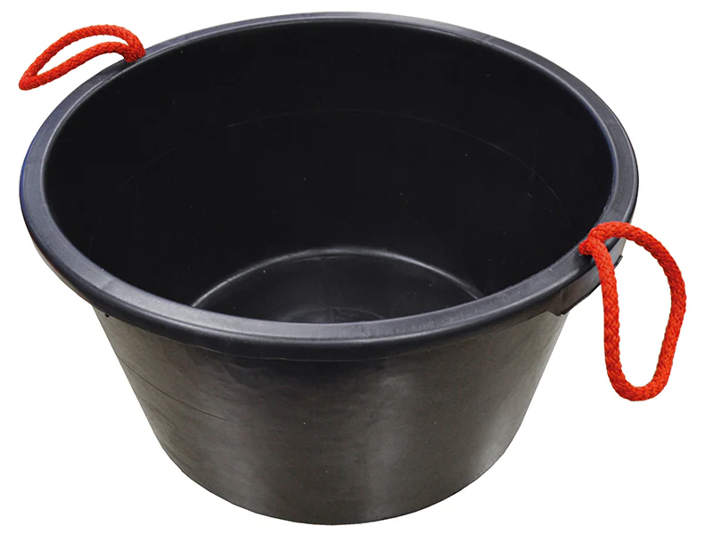Faithfull Builder's Bucket 40 litre (9 gallon) - Black - Image 2