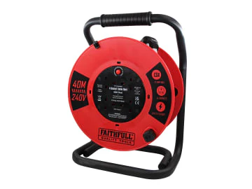 FAITHFULL CABLE REEL 240V 40M 13A 1.25MM CABLE HD