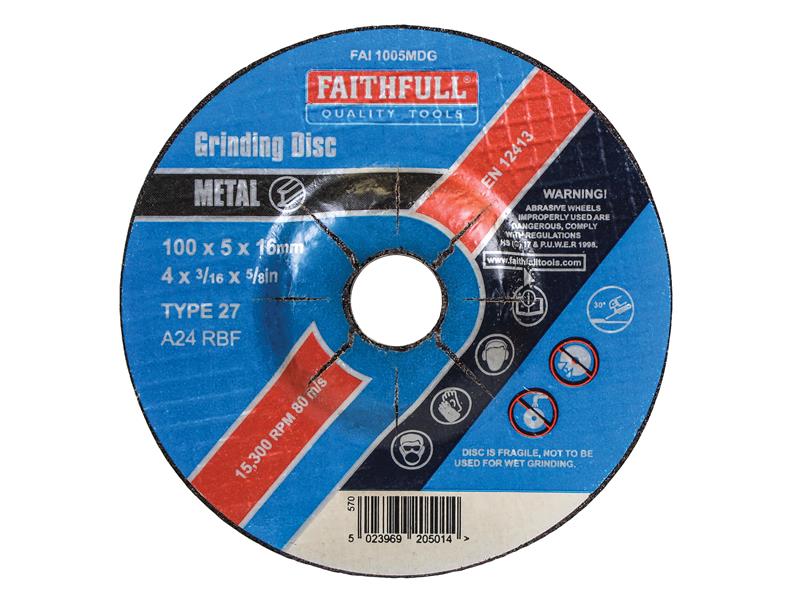 Faithfull Depressed Centre Metal Grinding – Watson Hire