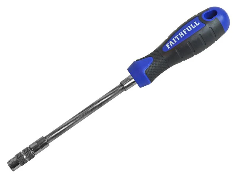 Faithfull Flex Drive Screwdriver 6.5mm (1/4in) Magnetic - Image 2