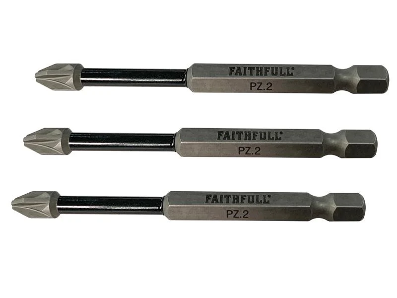 Faithfull Pozidriv Impact Screwdriver Bits – Watson Hire