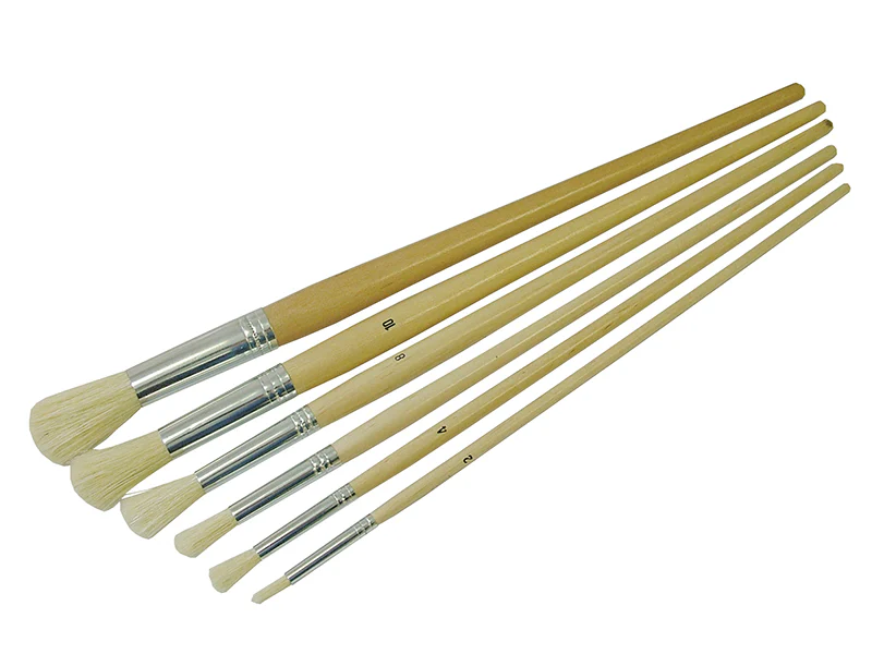 Faithfull Round Fitch Brush Set. 6 Piece - Image 2