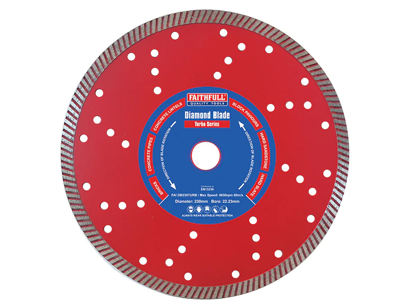 Faithfull Turbo Cut Diamond Blade 230 x 22mm