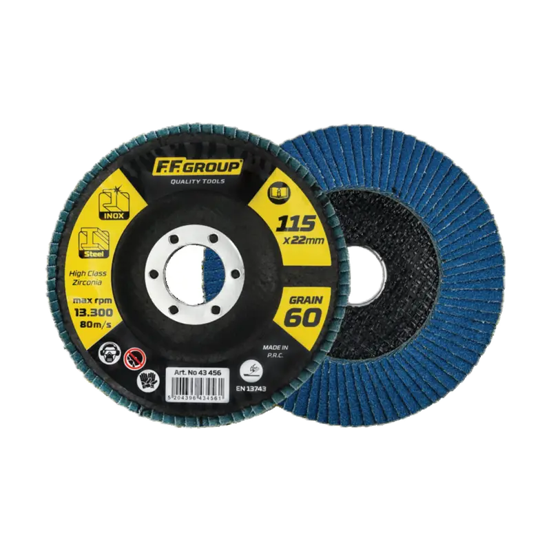 FF GROUP ABRASIVE FLAP DISC 115 X 60 GRAIN