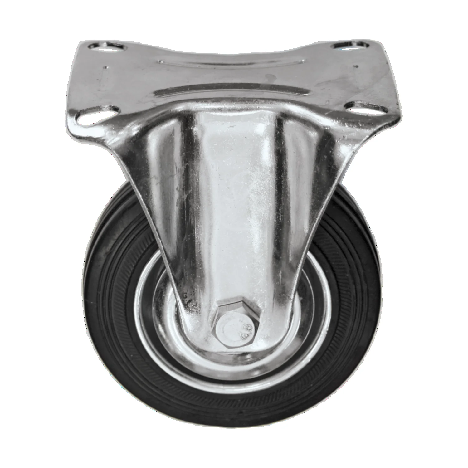 FF GROUP INDUSTRIAL BLACK CASTER FIXED 100MM