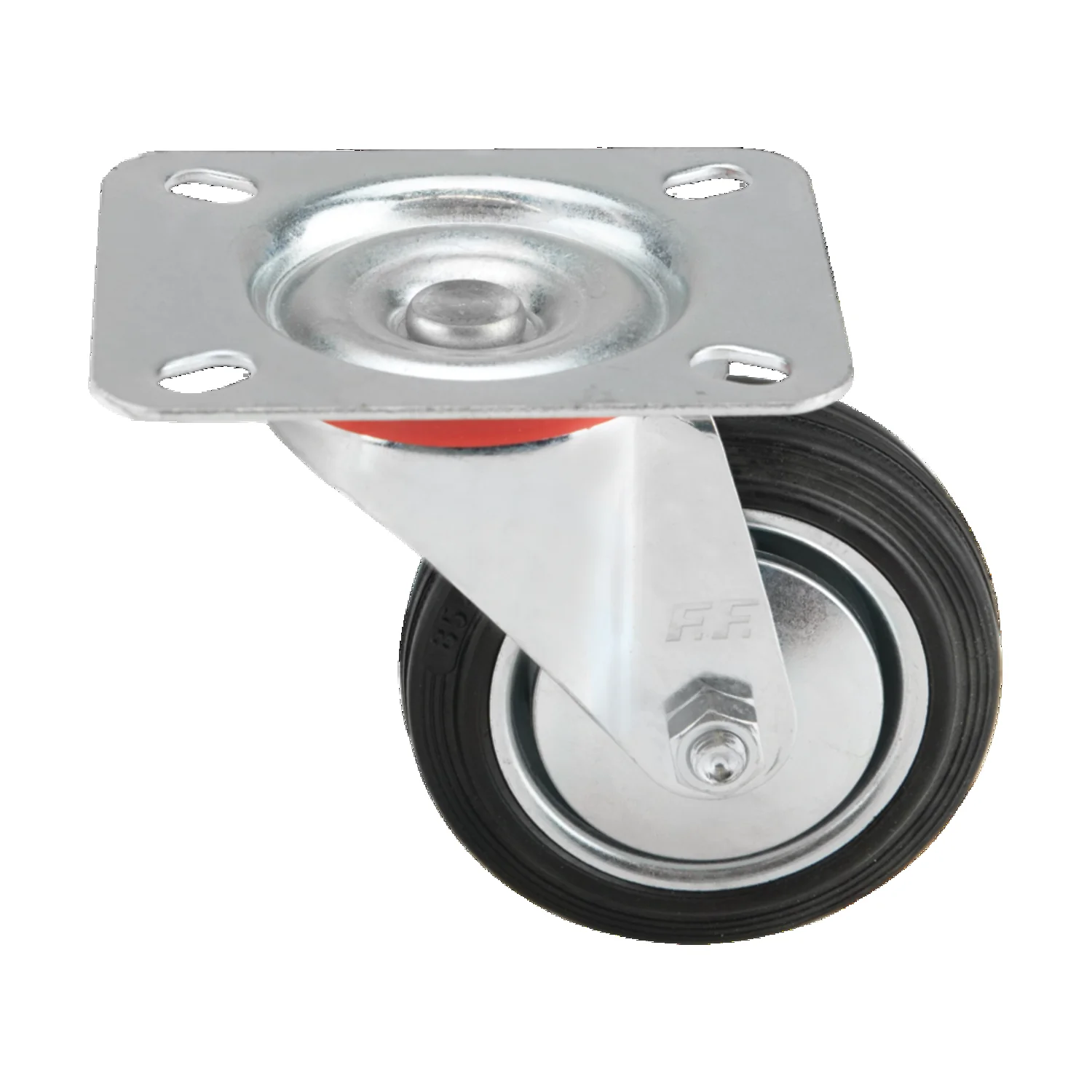 FF GROUP INDUSTRIAL BLACK CASTER SWIVEL 100MM