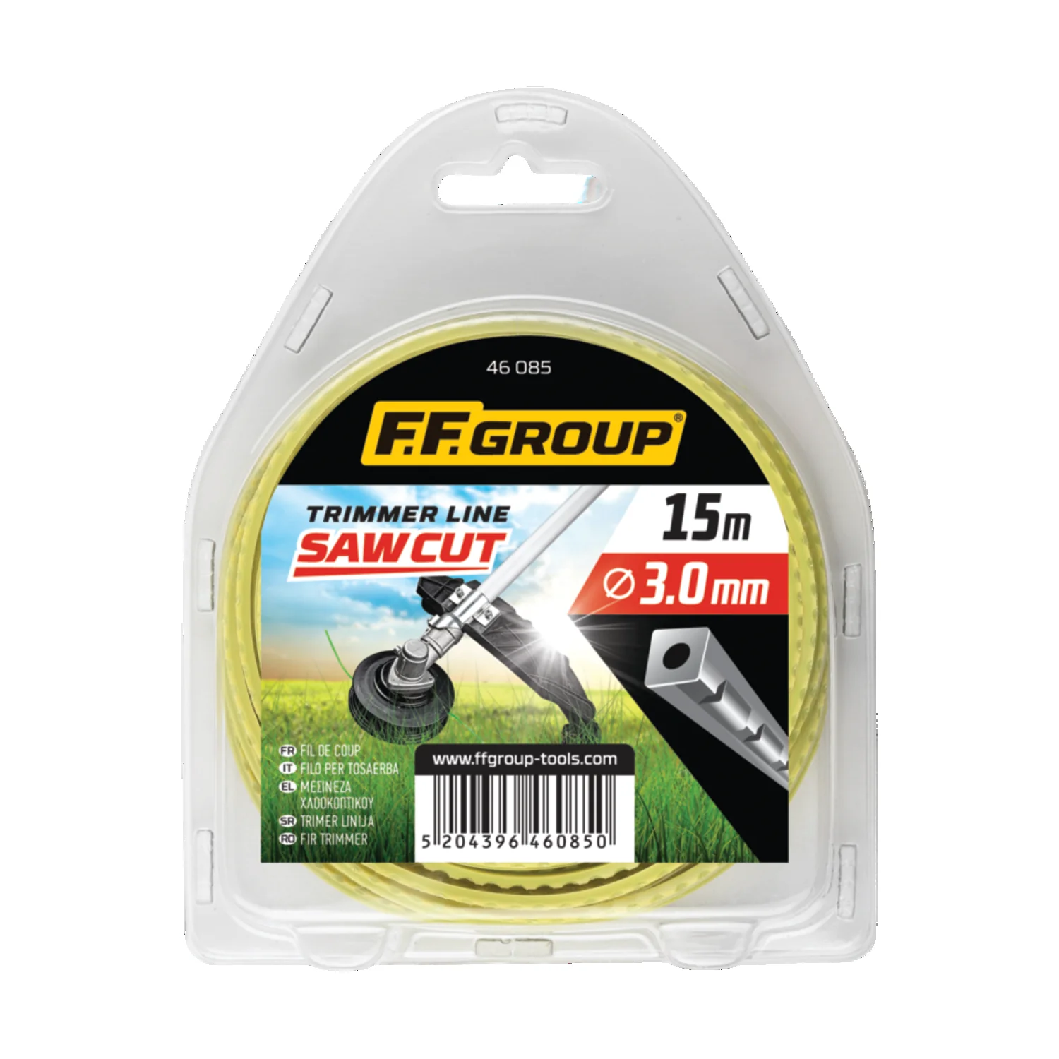 FF GROUP TRIMMER LINE SAW CUT DUO CORE SQUARE 4.0mmX32mX1LB