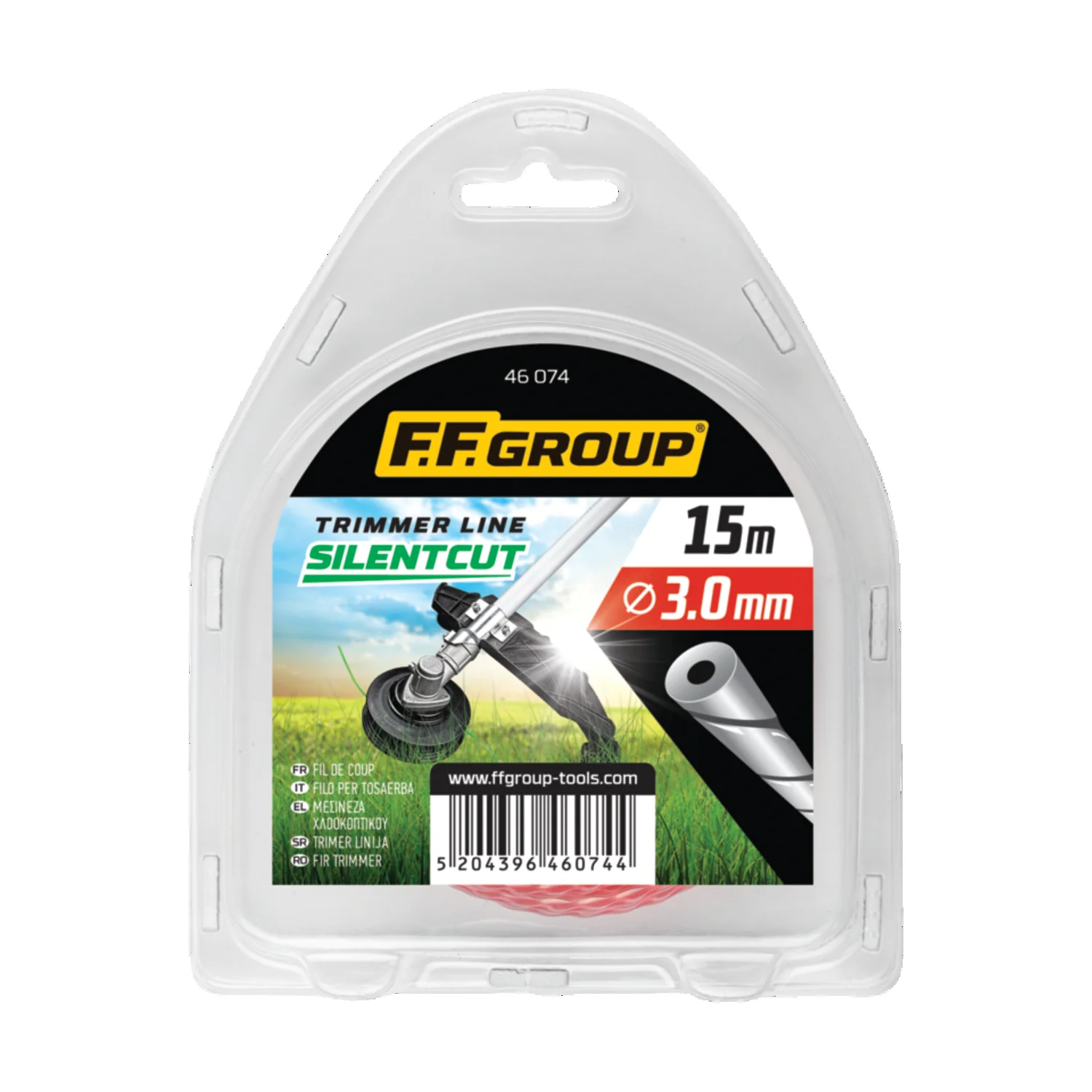 FF GROUP TRIMMER LINE SILENT CUT DUO CORE ROUND TWISTED 4.0MMX15M