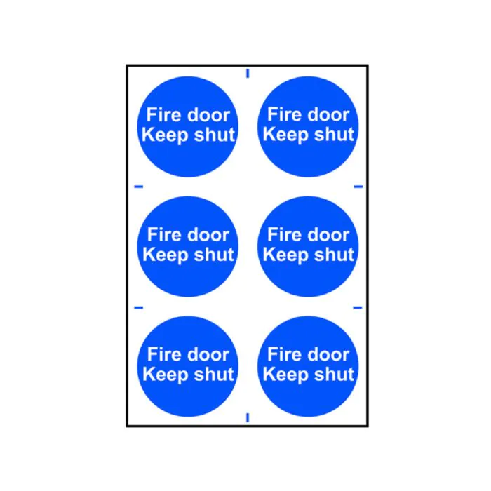 FIRE DOOR KEEP SHUT - PVC (200 X 300MM)