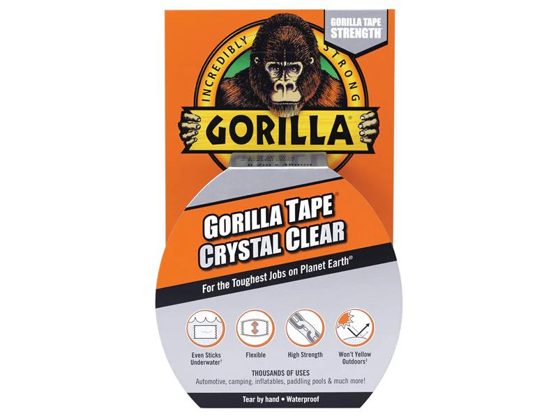 Gorilla Glue Gorilla Tape® 48mm x 8.2m Crystal Clear - Image 2