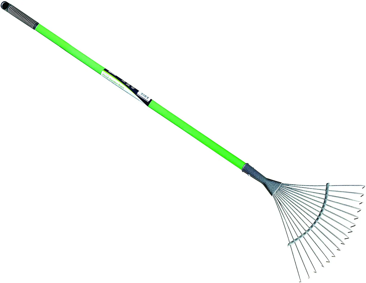 GREENBLADE 16 PRONG METAL GARDEN RAKE