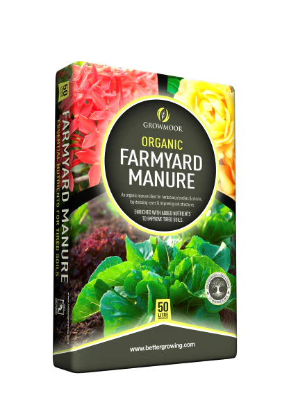 GROWMOOR ORGANIC MANURE 50LTR