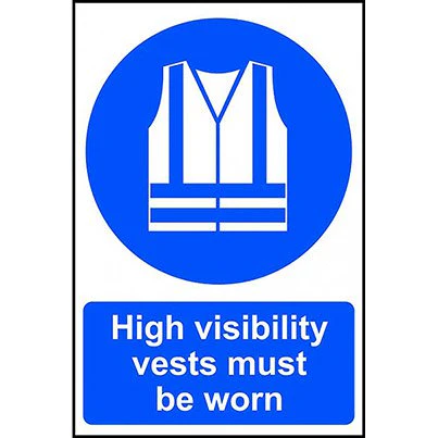 HIGH VISIBILITY CLOTHING MUST BE WORN IN THIS SITE - PVC (400 X 600MM)