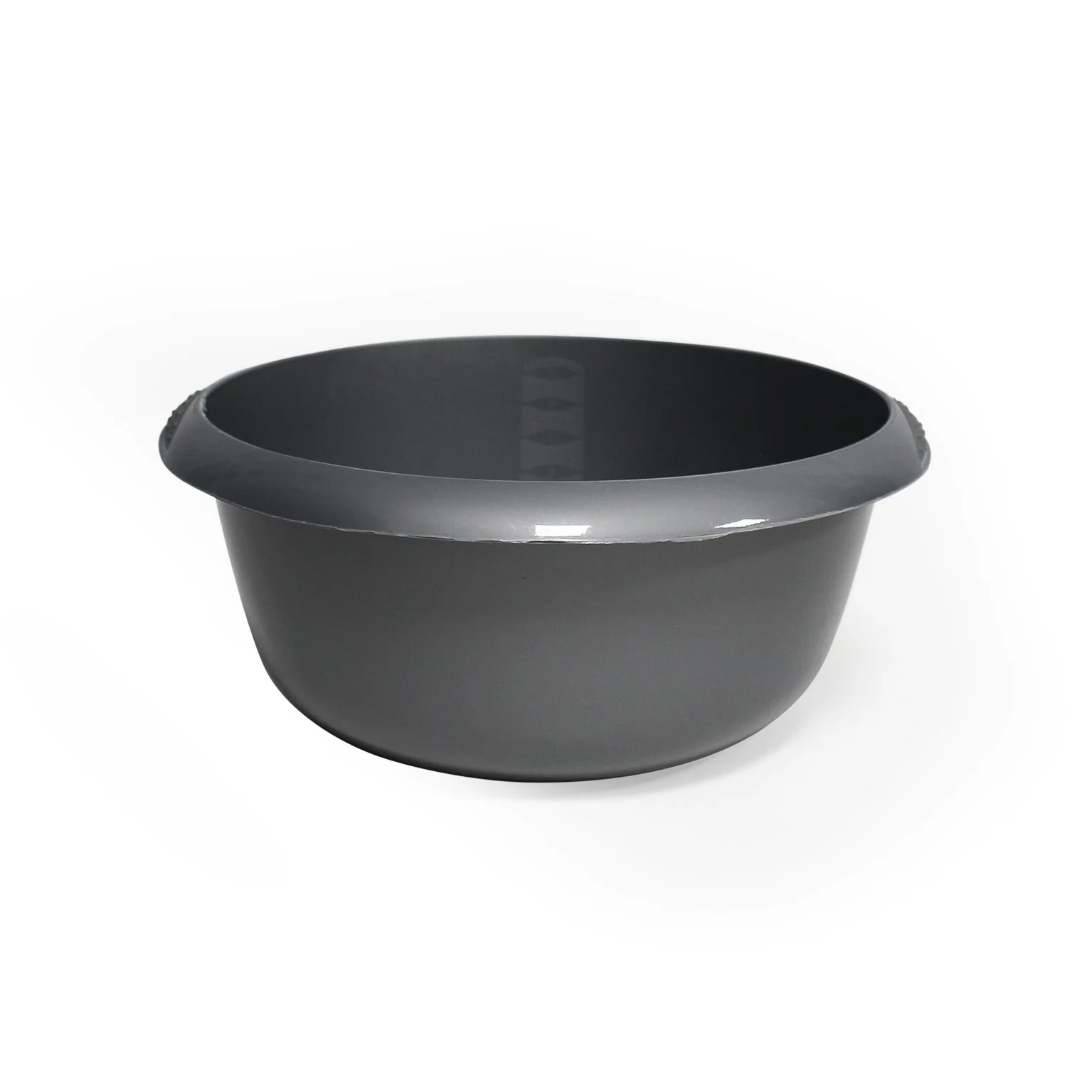 HOME ESSENTIALS 13 INCH POLY ROUND BASIN 8 LTR GREY