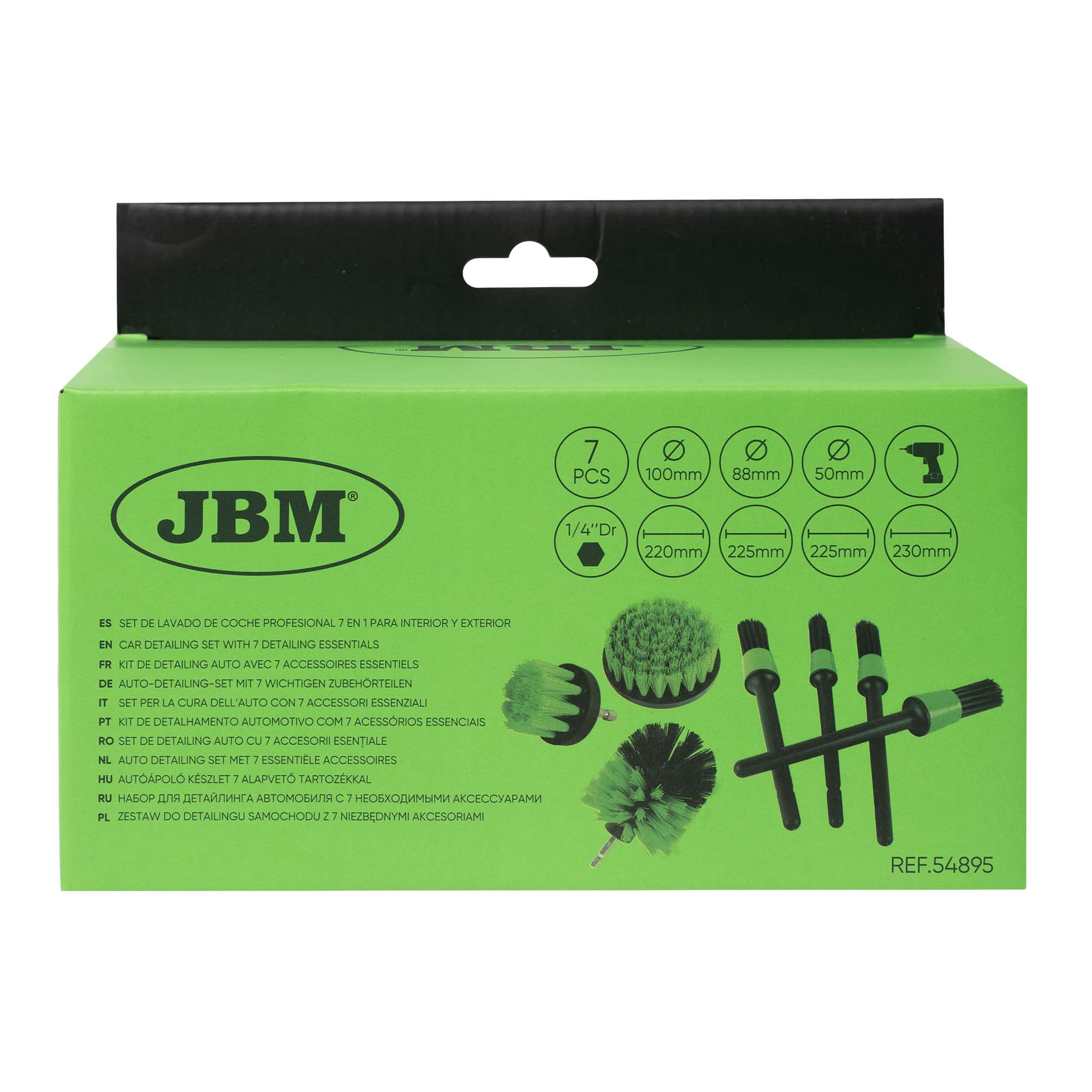 JBM CAR DETAILING SET WITH 7 DETAILING ESSENTIALS