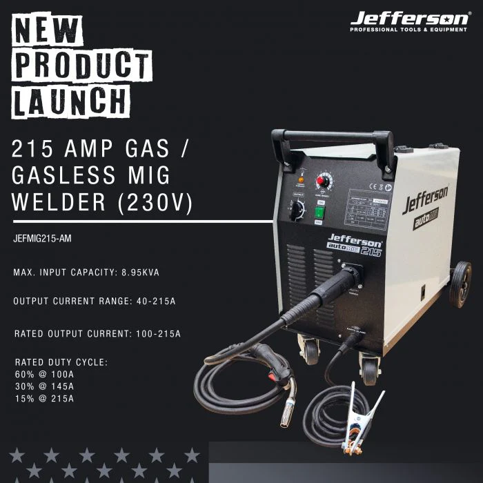 JEFFERSON 215AMP MIG WELDER TOOL UP - Image 2