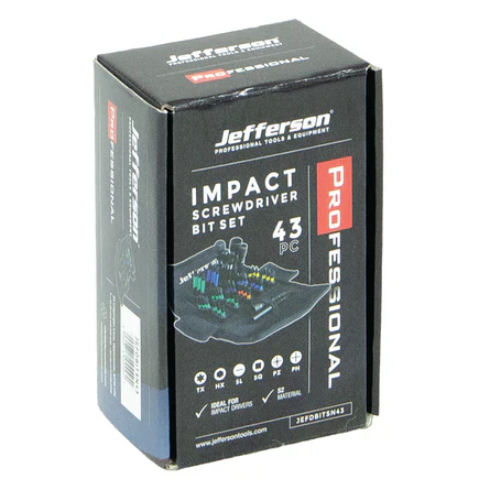 JEFFERSON 43 PIECE IMPACT SCREWDRIVER BIT SET AND DISPLAY SET - Image 2