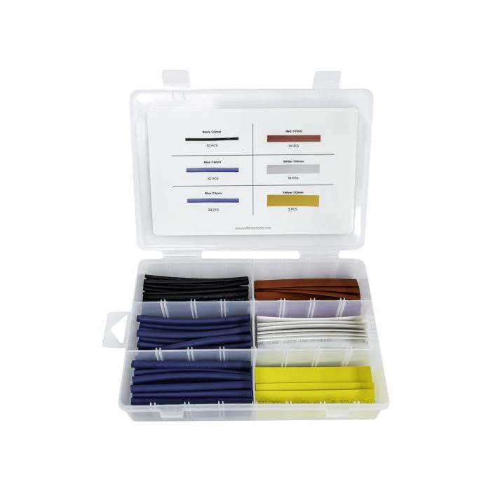 JEFFERSON 95PC 100MM HEAT SHRINKING TUBING MIXED COLOURS ASSORTMENT