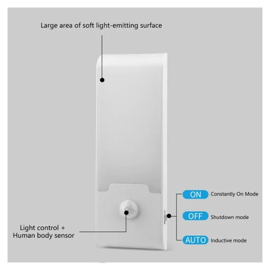 KINGAVON 2PC RECHARGEABLE MOTION SENSOR LIGHT - Image 5