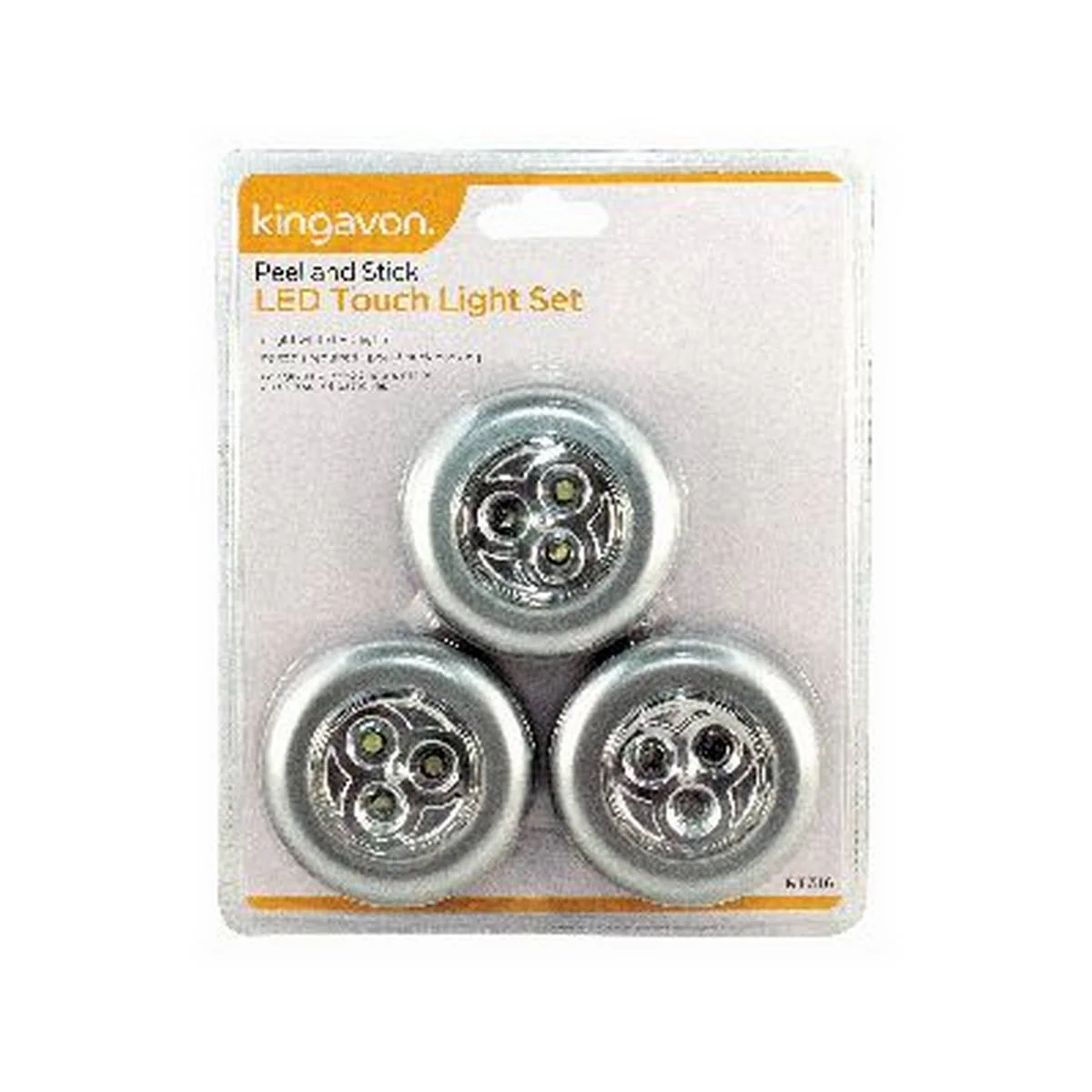 KINGAVON PEEL AND STICK LED TOUCH LIGHT SET BB-RT316