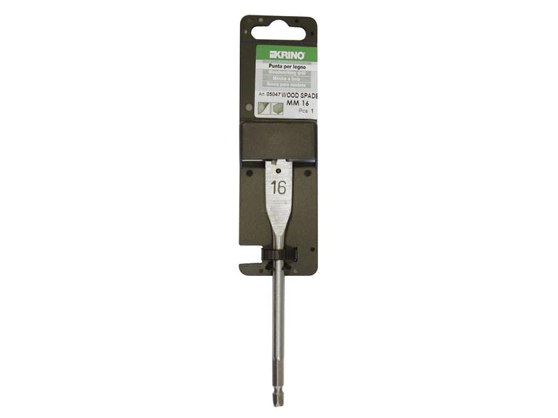 Krino Flat Wood Drill Bit 16mm Display Pack