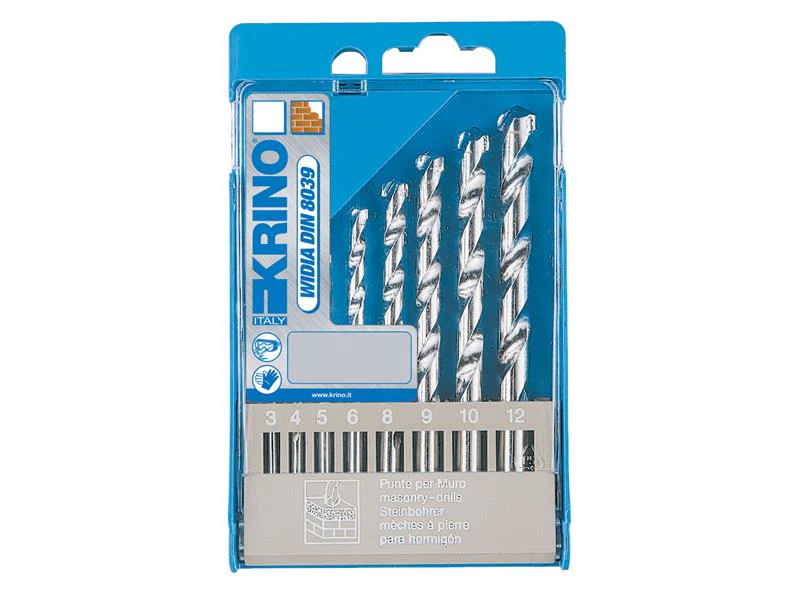 Krino Masonry Drill Bit Set, 8 Piece