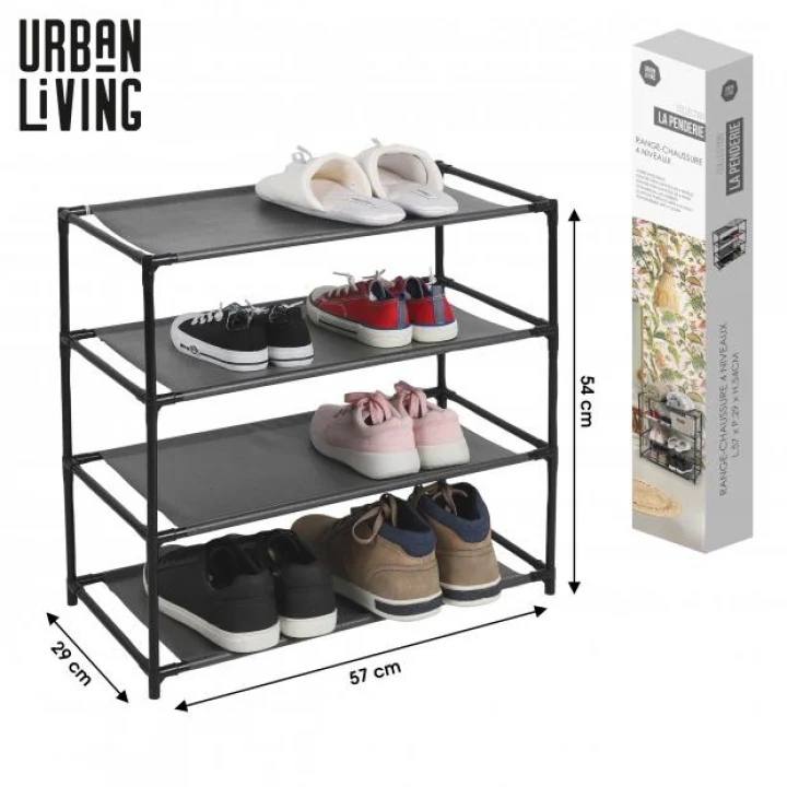 LA CENDERIE 4 TIER SHOE RACK 57X29X54CM - Image 2