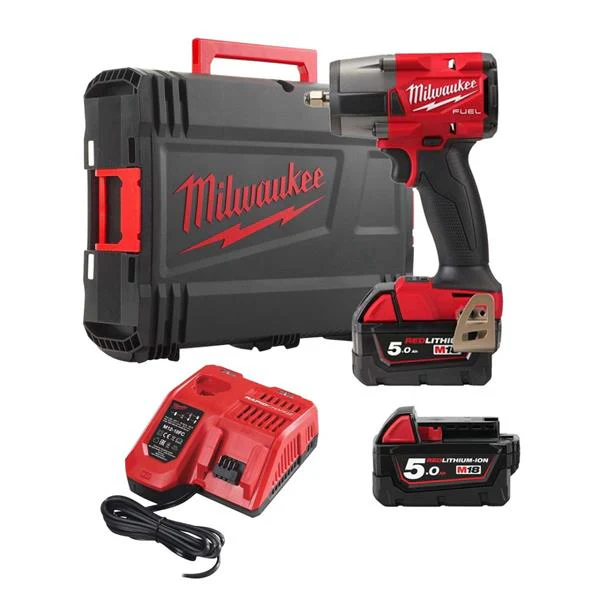 M18 FUEL MID TORQUE IMPACT WRENCH 3/8" KIT WITH 2 X 5AH BATTERIES & CHARGER