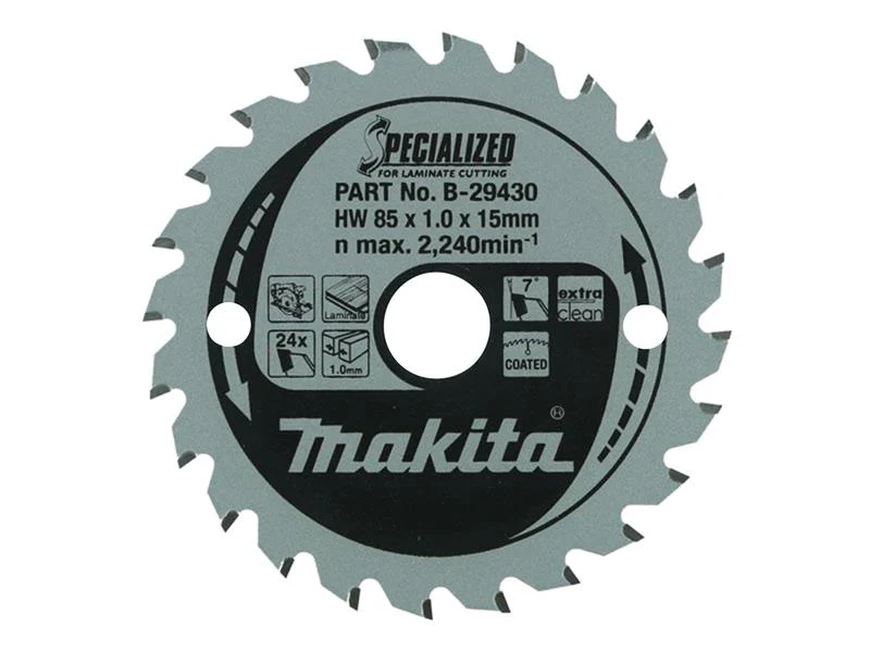 Makita B-29430 Specialized for Laminate Cutting Blade 85 x 15mm x 24T