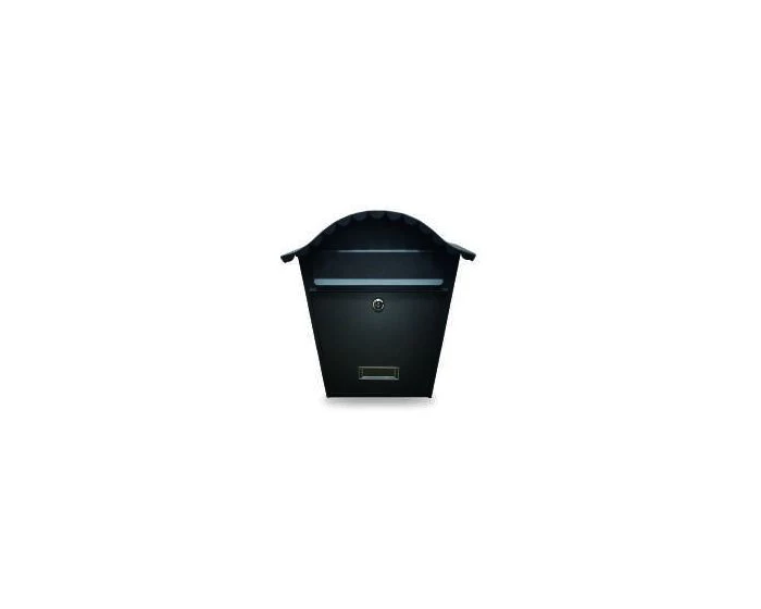MANOR GRAIN BLACK TRADITIONAL STEEL POSTBOX
