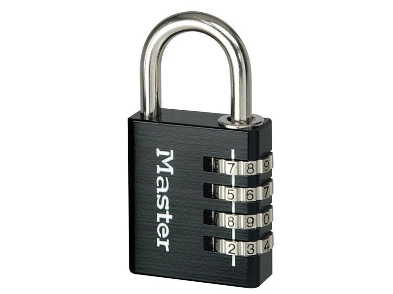 Master Lock Black Finish 40mm 4-Digit Combination Padlock - Image 2
