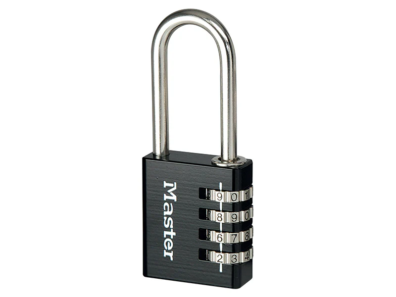Master Lock Black Finish 40mm 4-Digit Combination Padlock - 51mm Shackle - Image 2