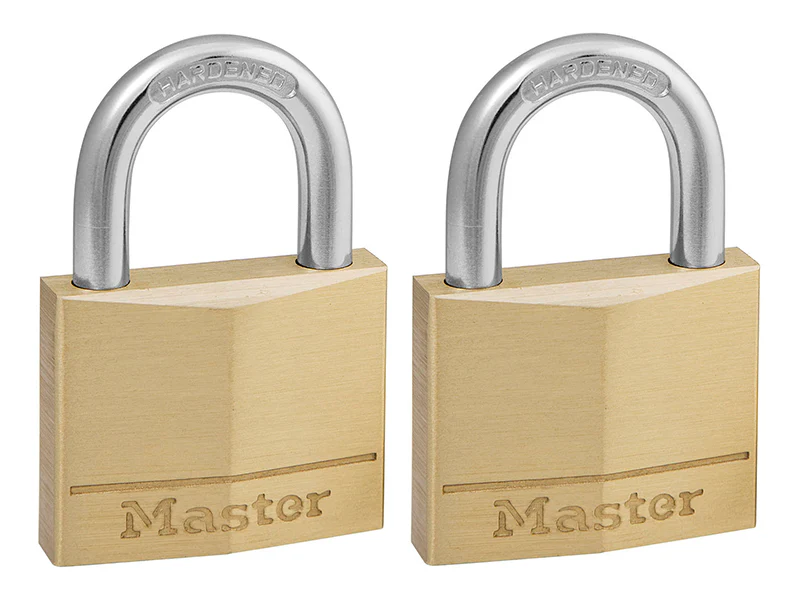 Master Lock Solid Brass 40mm Padlock 4-Pin - Keyed Alike x 2 - Image 2