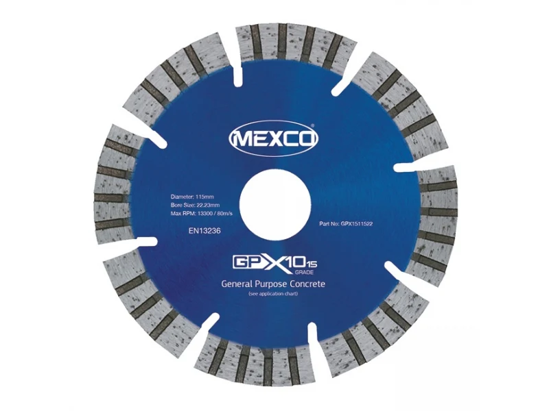 MEXCO 115MM CONCRETE X15 GRADE 15MM SEG HEIGHT