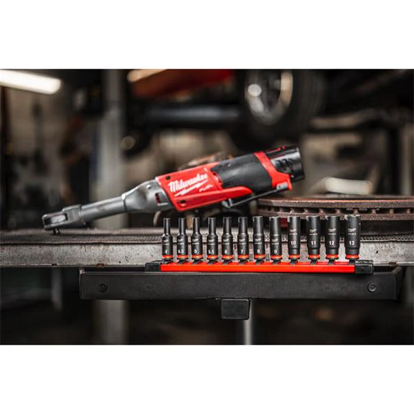 MILWAUKEE 1/4" SHOCKWAVE IMPACT DUTY SOCKET RAIL SET - Image 2