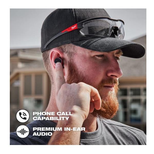 MILWAUKEE L4 RLEPB-301 REDLITHIUM USB BLUETOOTH JOBSITE EAR BUDS WITH HEARING PROTECTION - Image 5