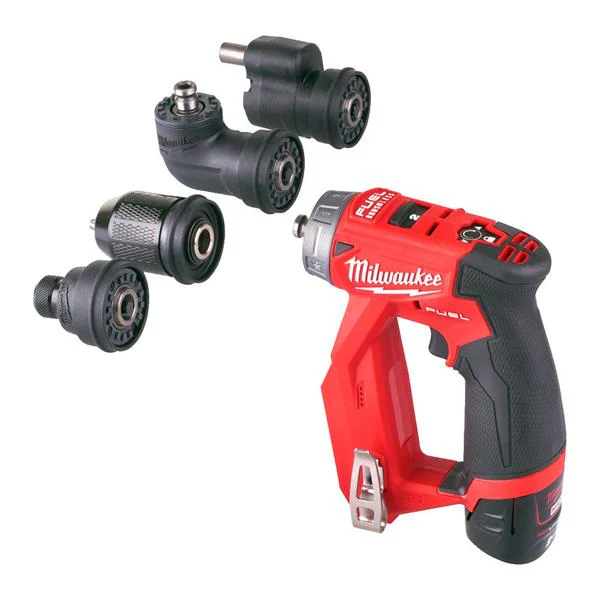 MILWAUKEE M12FDDXKIT-202X 12V FUEL 4 IN 1 DRILL DRIVER KIT + 2X2AH BATTERIES - Image 2