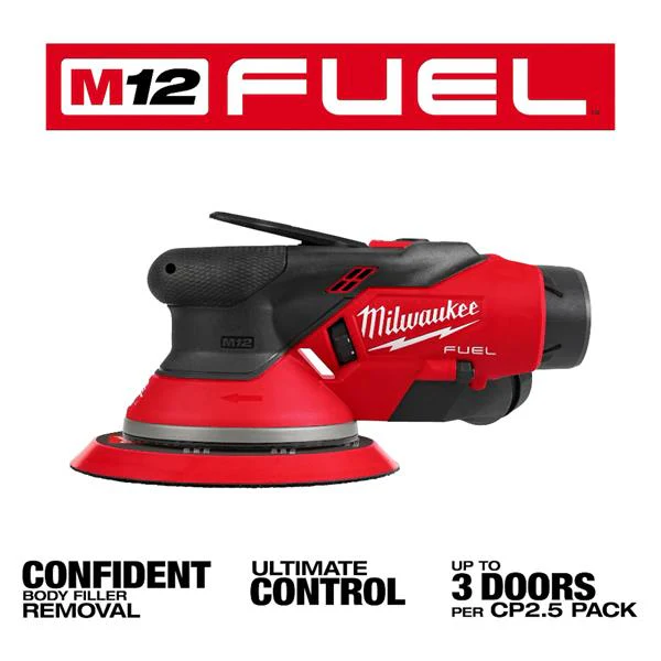 MILWAUKEE M12FROS5-0 150MM RANDOM ORBITAL SANDER - Image 3