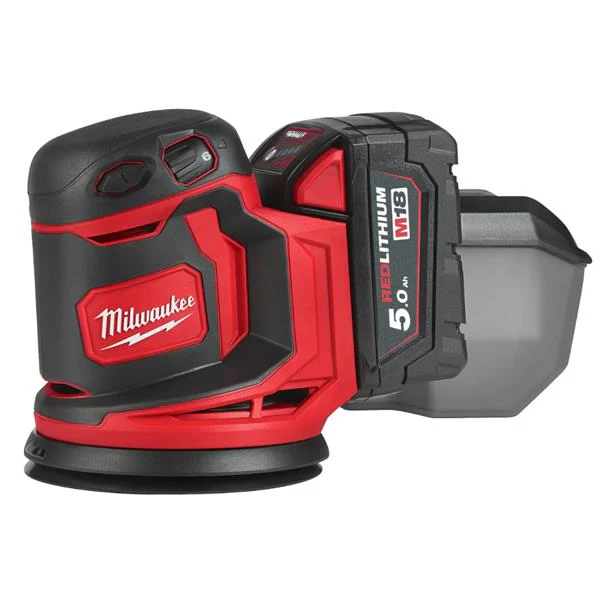 MILWAUKEE M18BOS125-502B M18 125MM RANDOM ORBITAL SANDER (2X5AH) - Image 2
