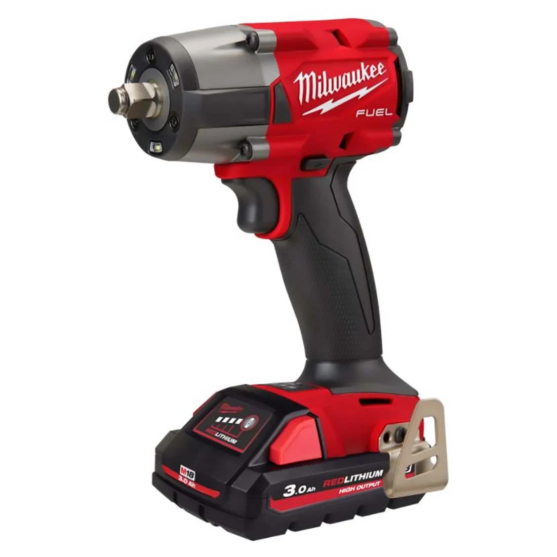 MILWAUKEE M18FMTIW2F12-302X 18V MID TORQUE IMPACT WRENCH KIT WITH 2X 3.0AH BATTERIES - Image 2