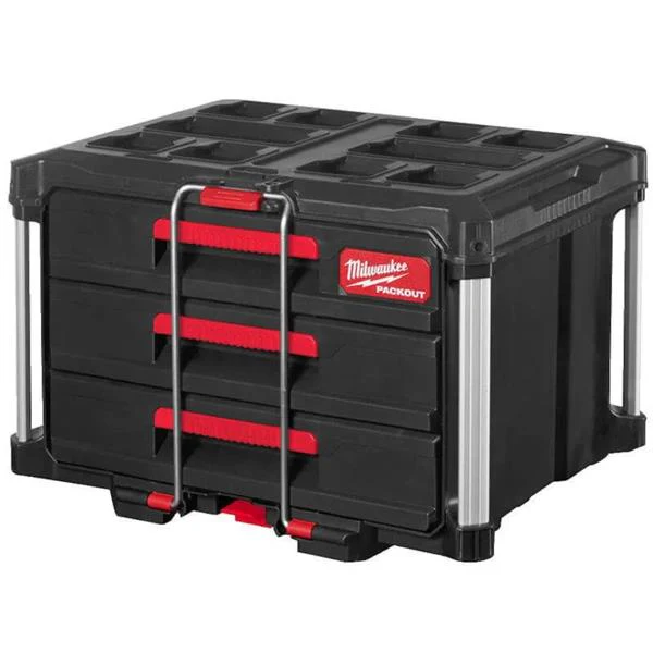 MILWAUKEE PACKOUT 3 DRAWER TOOL BOX - Image 2