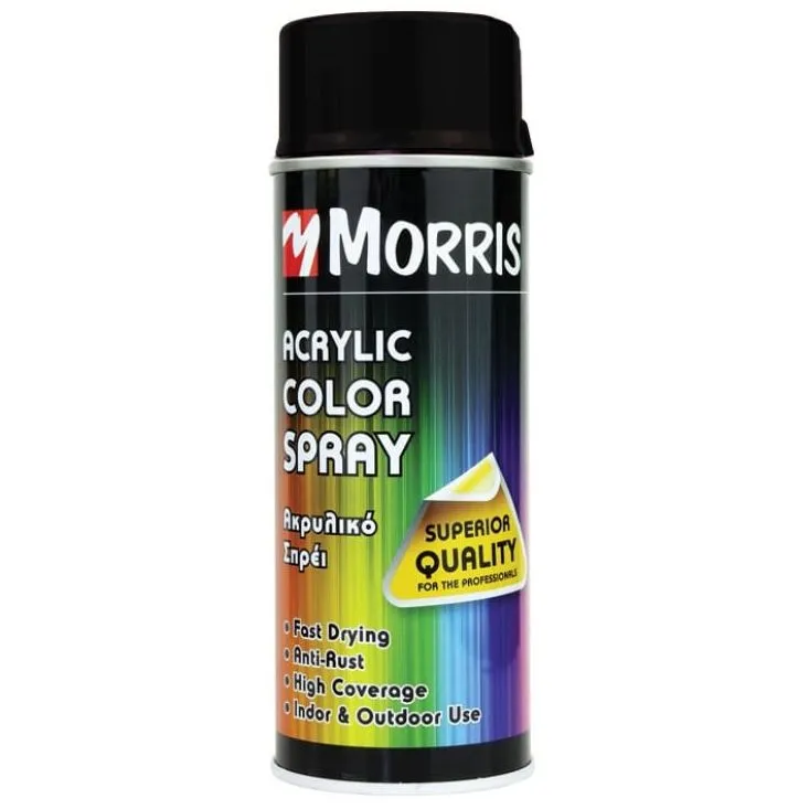MORRIS COLOR SPRAY MATT DEEP BLACK 400ML RAL 9005